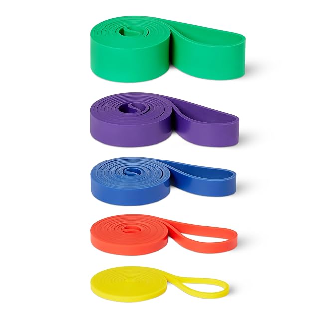 Juego Amazon Basics de cinco bandas de resistencia con código de color