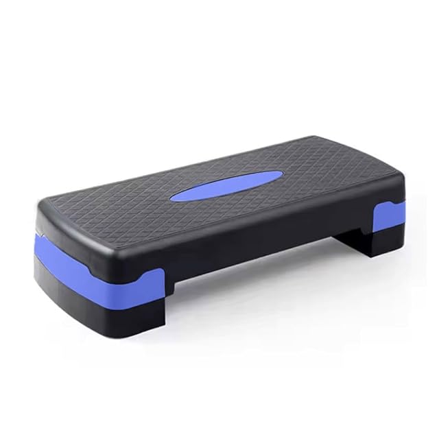 Step de fitness KARAN KING azul con plataforma reforzada y acolchado antideslizante
